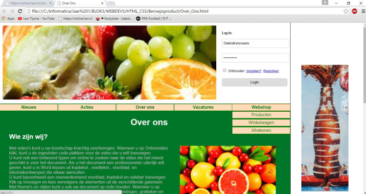 FruitwebshopHTML